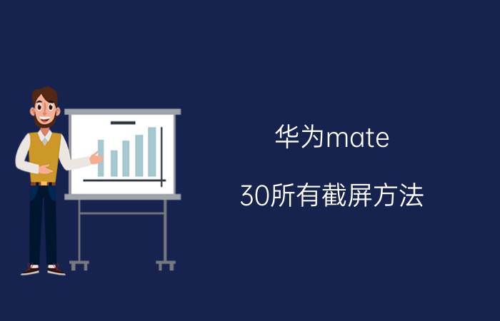 华为mate 30所有截屏方法 华为手机自动旋转和双击截屏失灵了？